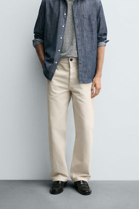STRAIGHT-LEG CHINO TROUSERS - Image 2