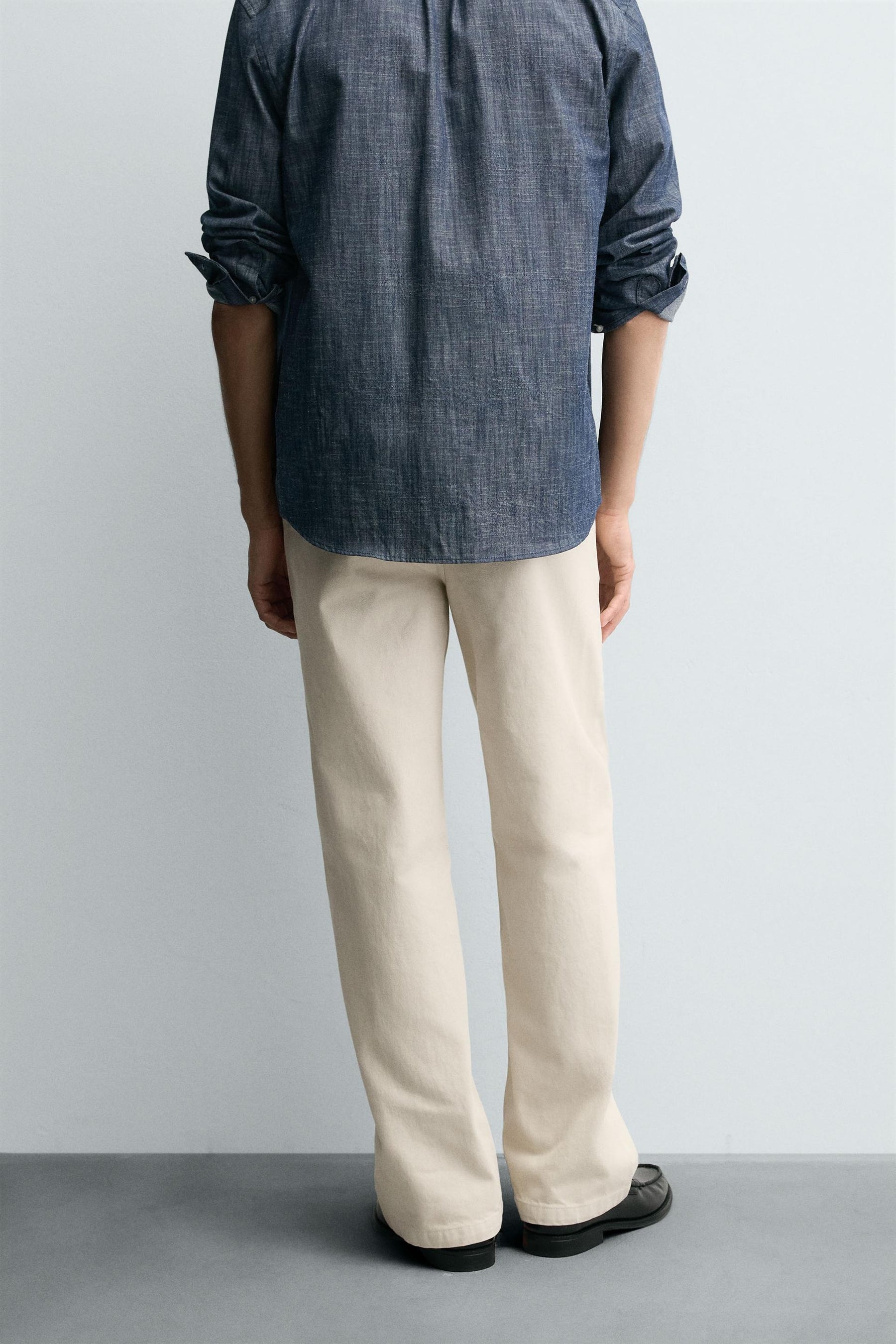 STRAIGHT-LEG CHINO TROUSERS - Image 3