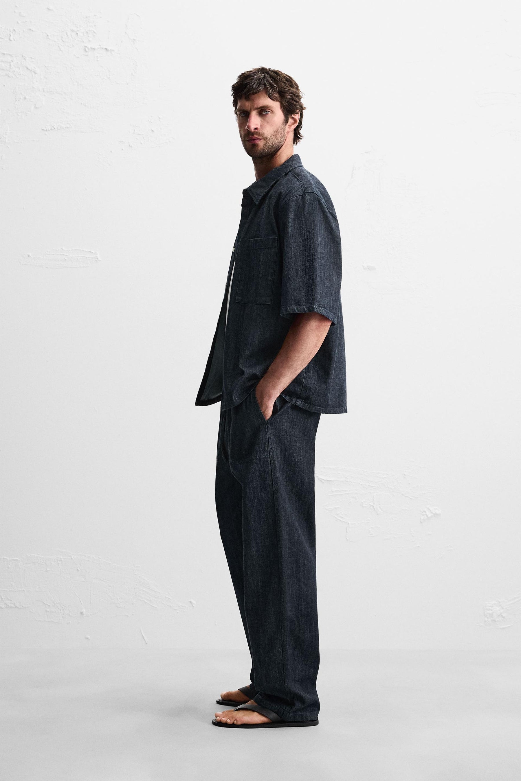 RELAXED FIT DENIM SHIRT - Image 4
