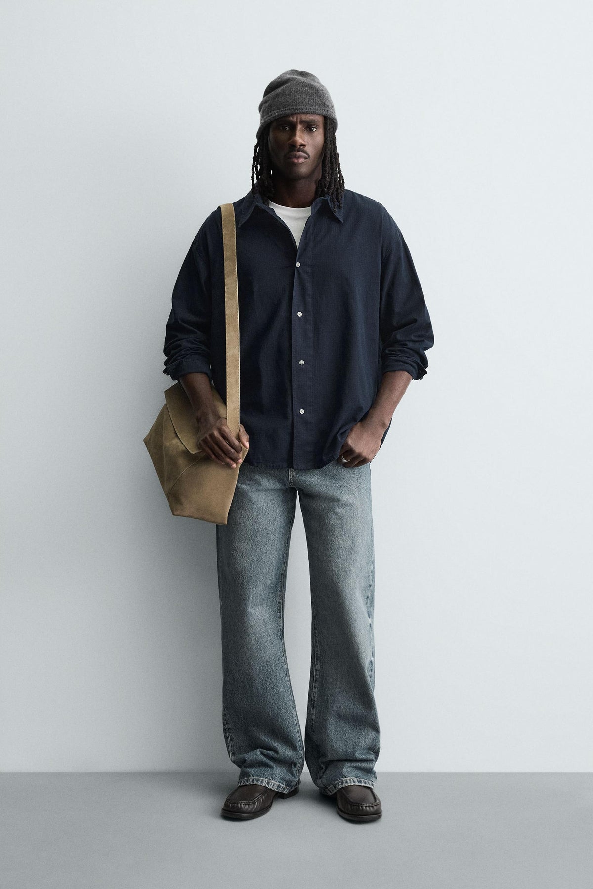 RELAXED FIT CHECK SHIRT - Image 1