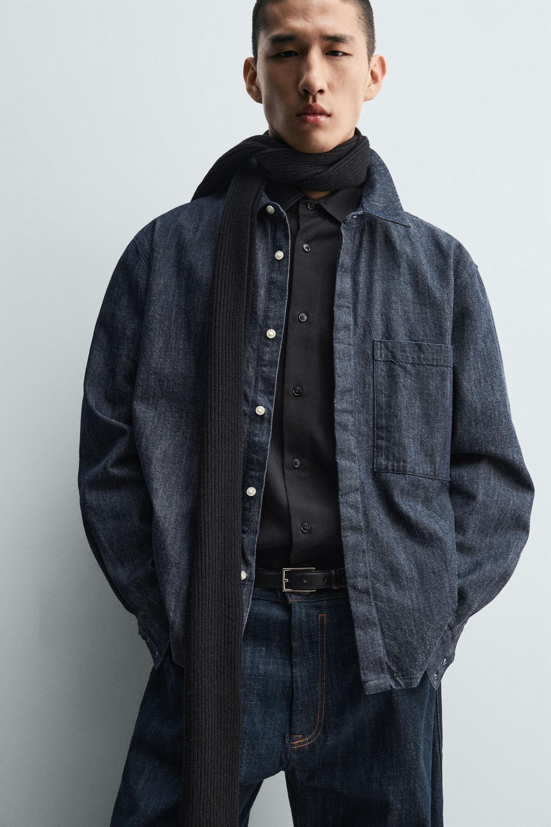 RELAXED FIT DENIM SHIRT - Image 5