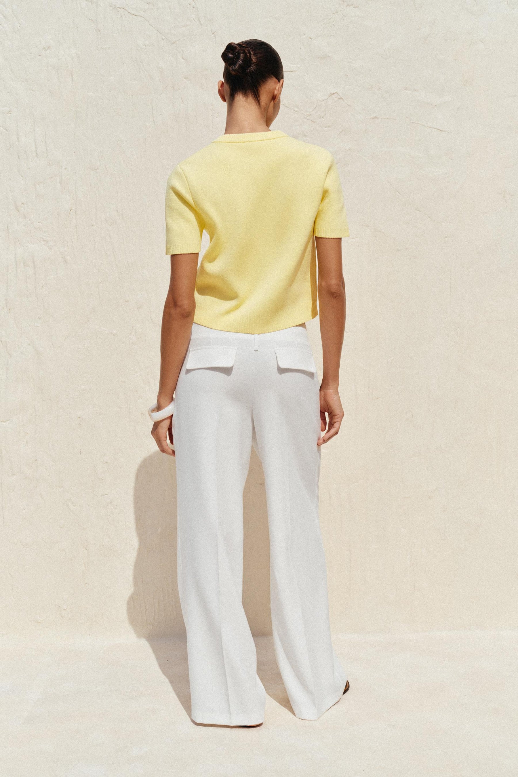 SHORT SLEEVE KNIT CARDIGAN - Image 5