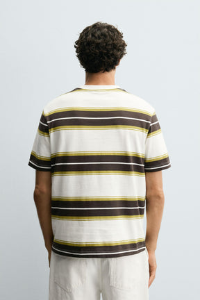 STRIPED JACQUARD T-SHIRT - Image 3