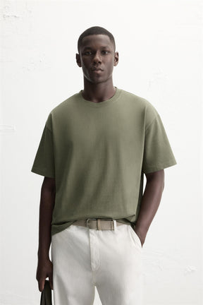 HEAVYWEIGHT REGULAR FIT BASIC T-SHIRT - Image 2