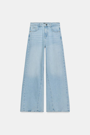 Weit geschnittene High-Waist-Jeans