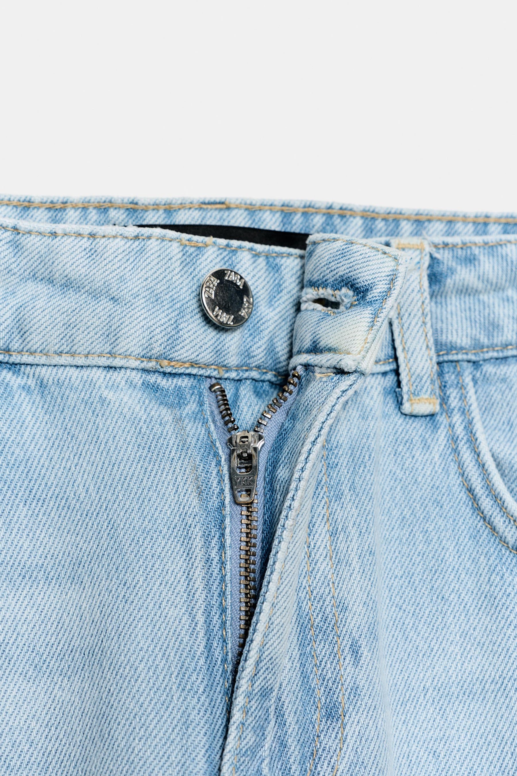 Weit geschnittene High-Waist-Jeans