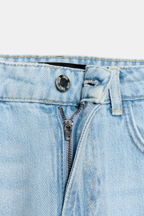 Weit geschnittene High-Waist-Jeans