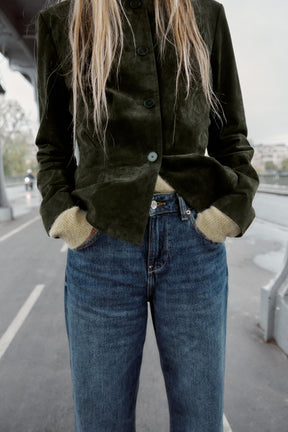 Weit geschnittene Cropped-Jeans