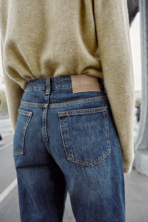 Weit geschnittene Cropped-Jeans