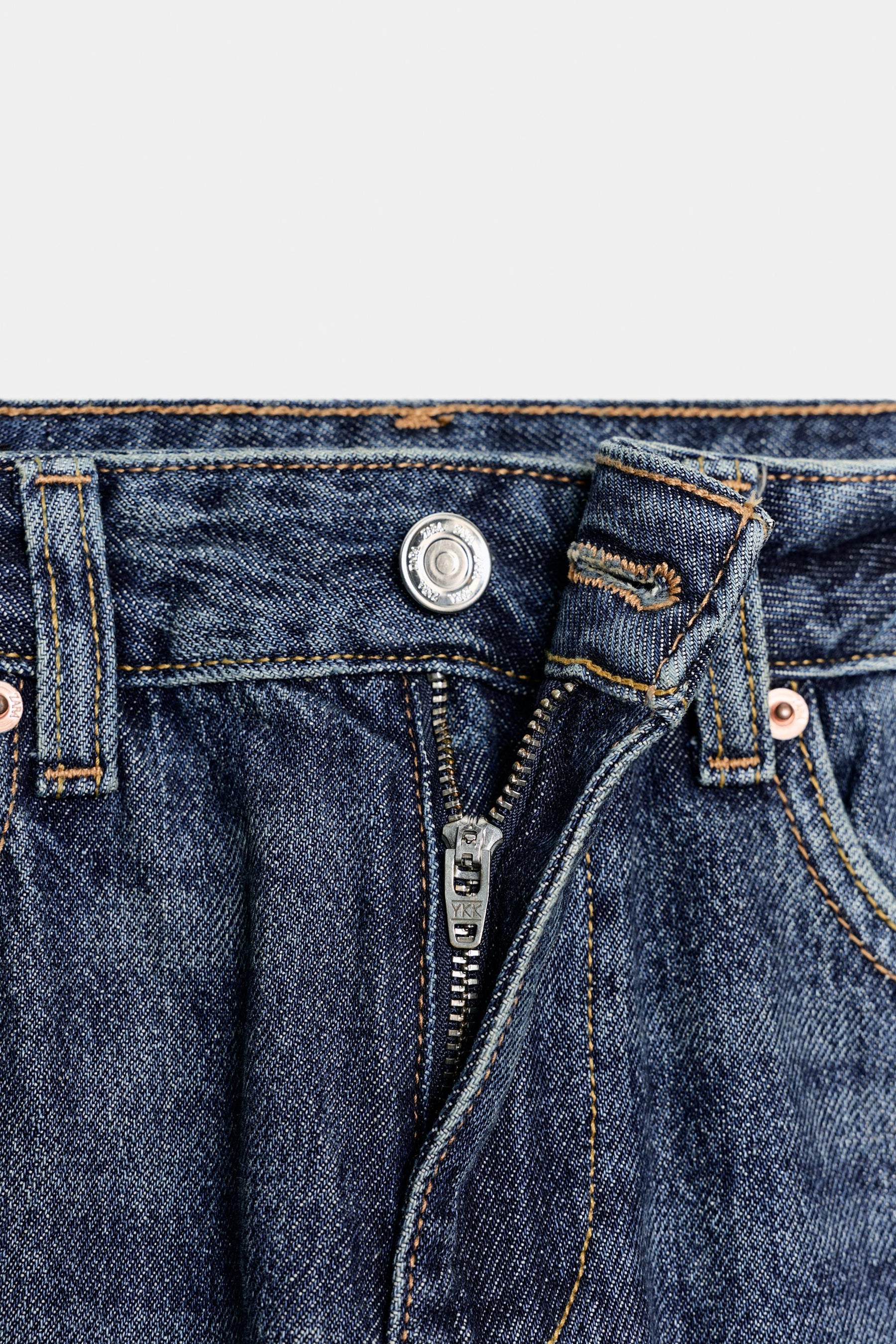 Weit geschnittene Cropped-Jeans