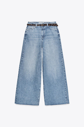 CROPPED HIGH-WAIST JEANS