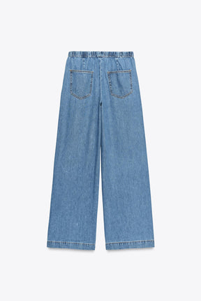 Jogginghosen mit weitem Bein 