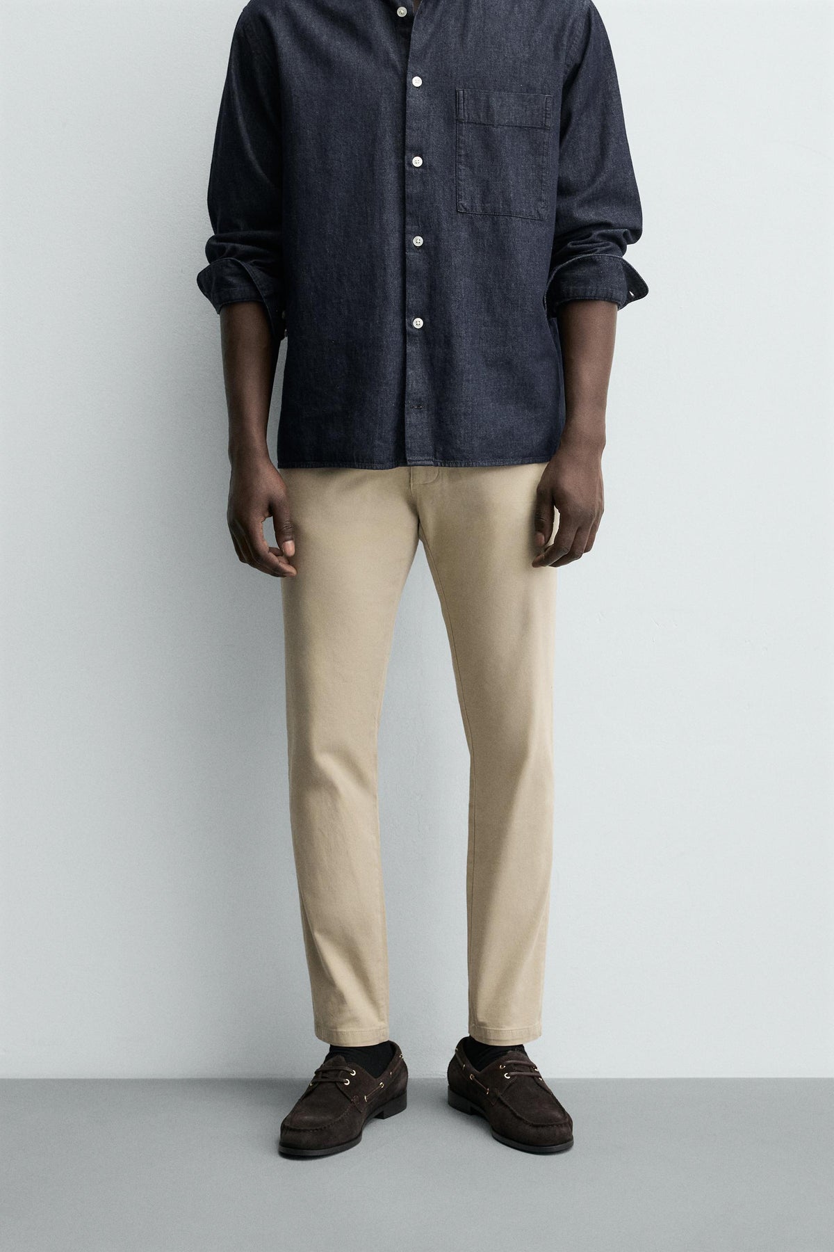 SKINNY FIT CHINO TROUSERS - Image 2