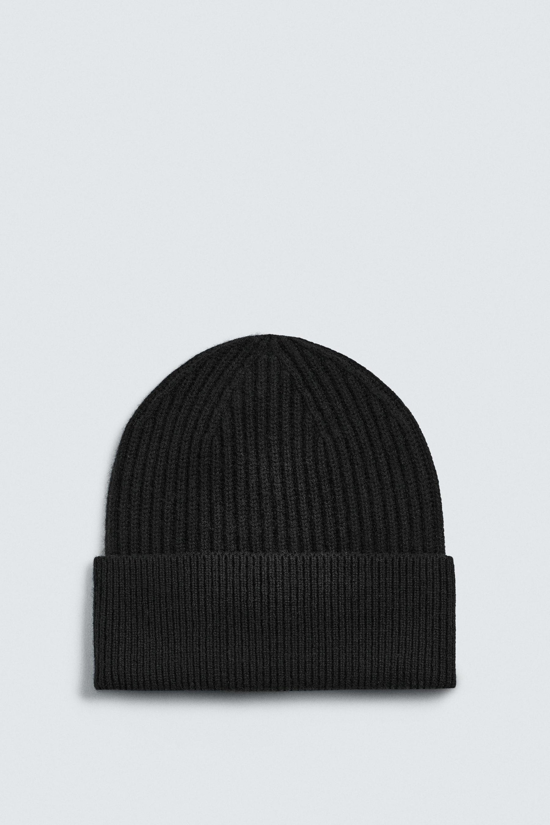 WOOL BLEND KNIT BEANIE - Image 1