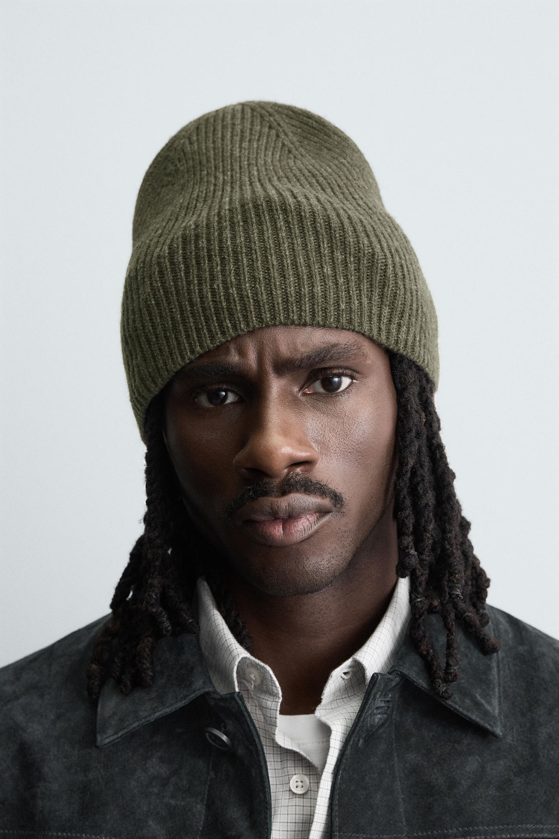 RIBBED WOOL BEANIE - Image 1