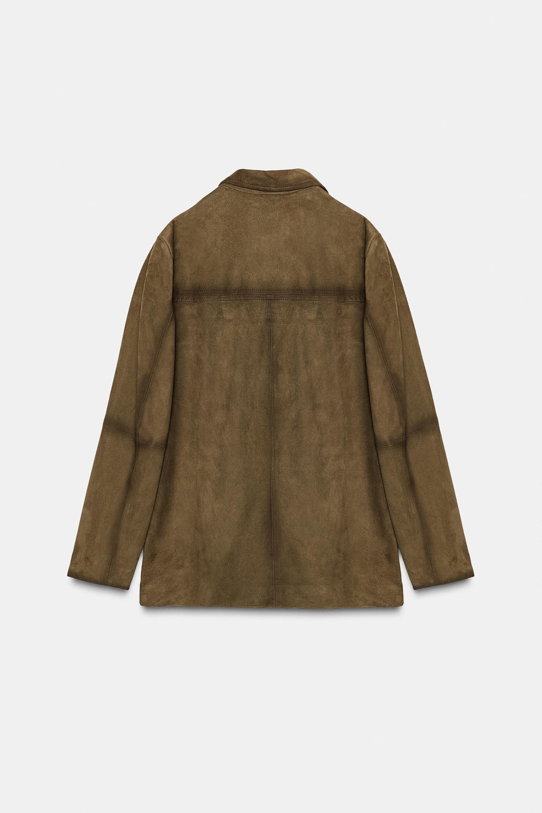 Oversized Wildlederjacke