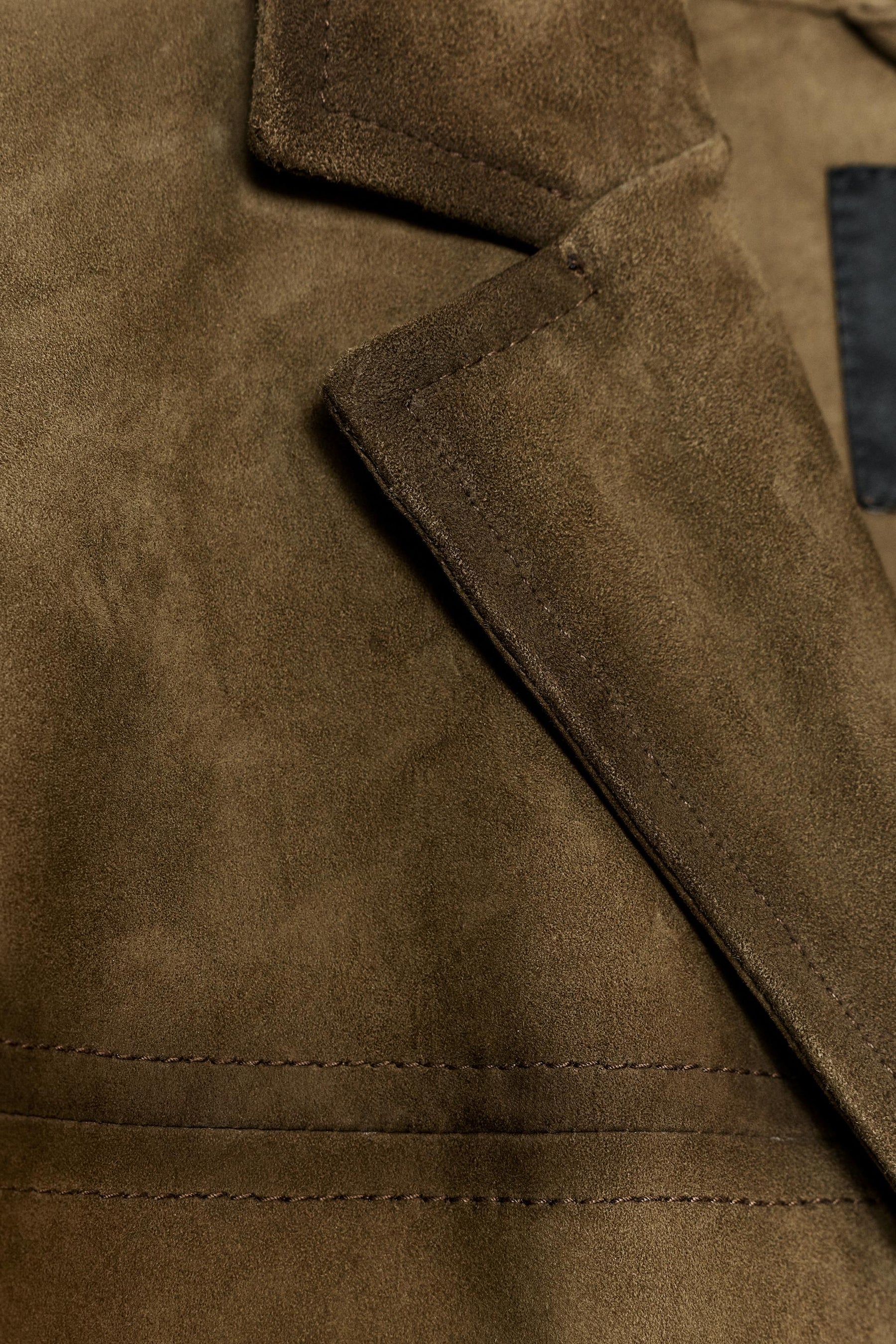 Oversized Wildlederjacke