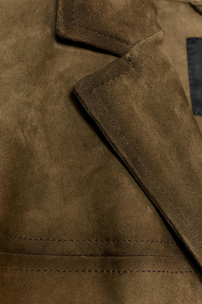 Oversized Wildlederjacke