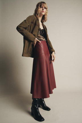 Oversized Wildlederjacke