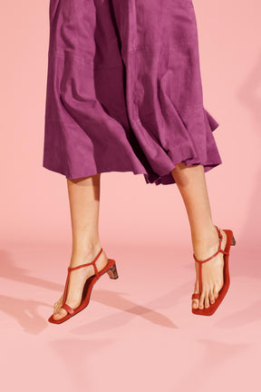 Midirock aus Wildleder