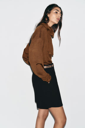 Darts Gürtel-Bermudashorts