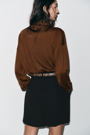 Darts Gürtel-Bermudashorts