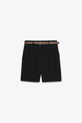 Darts Gürtel-Bermudashorts
