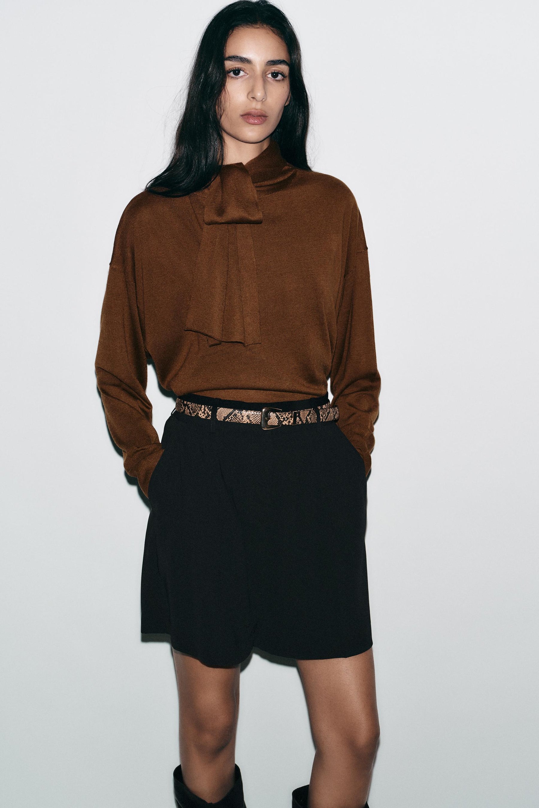 Darts Gürtel-Bermudashorts