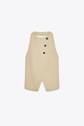 Weste mit offenem Rücken