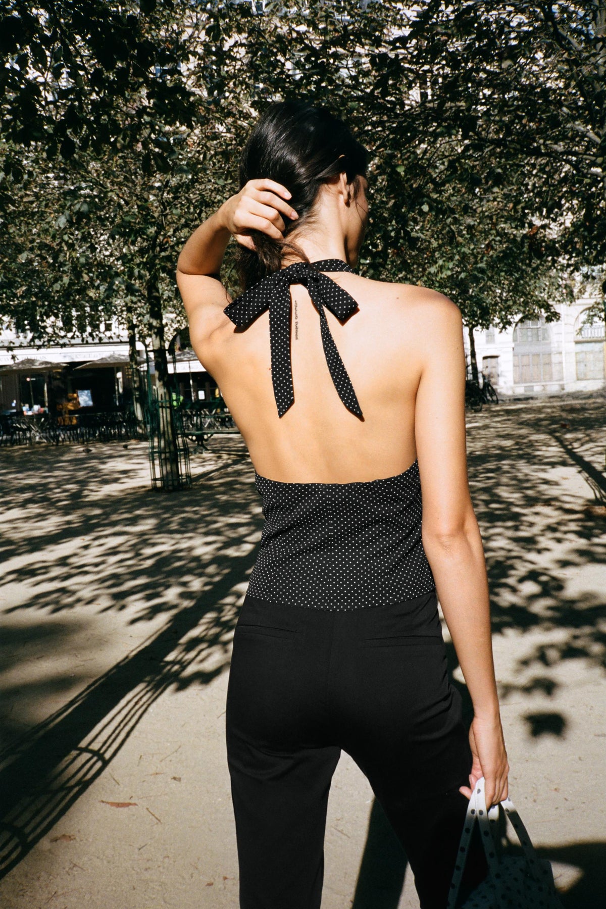 Bluse mit Polka-Dots