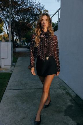 Bluse mit Polka-Dots