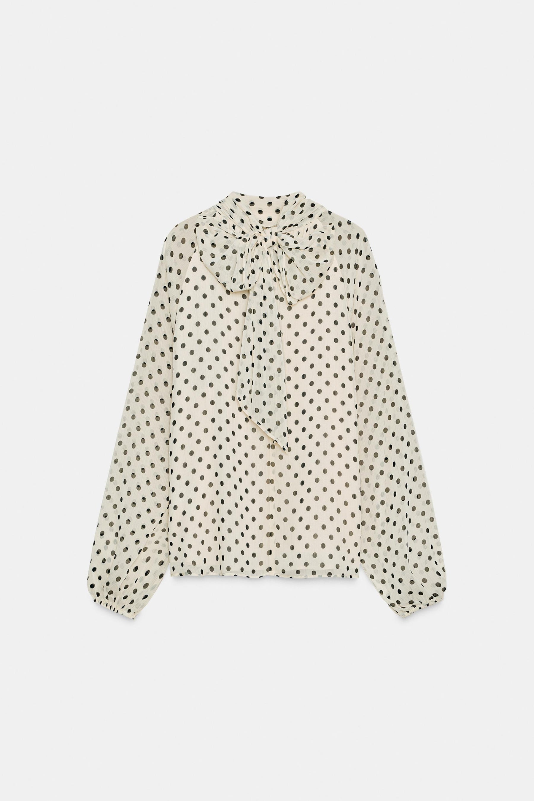 Bluse mit Polka-Dots