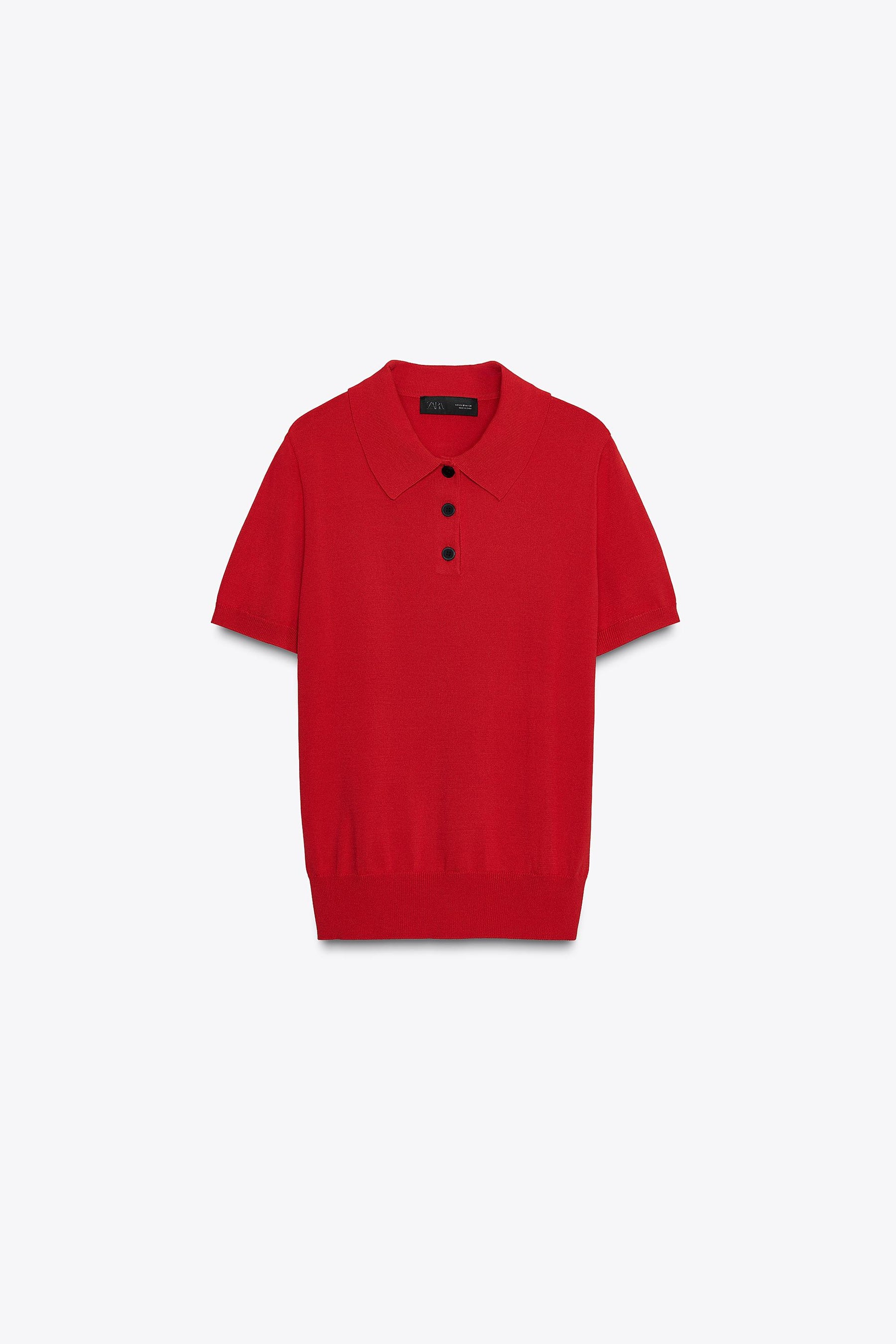 SHORT SLEEVE KNIT POLO SHIRT - Image 3