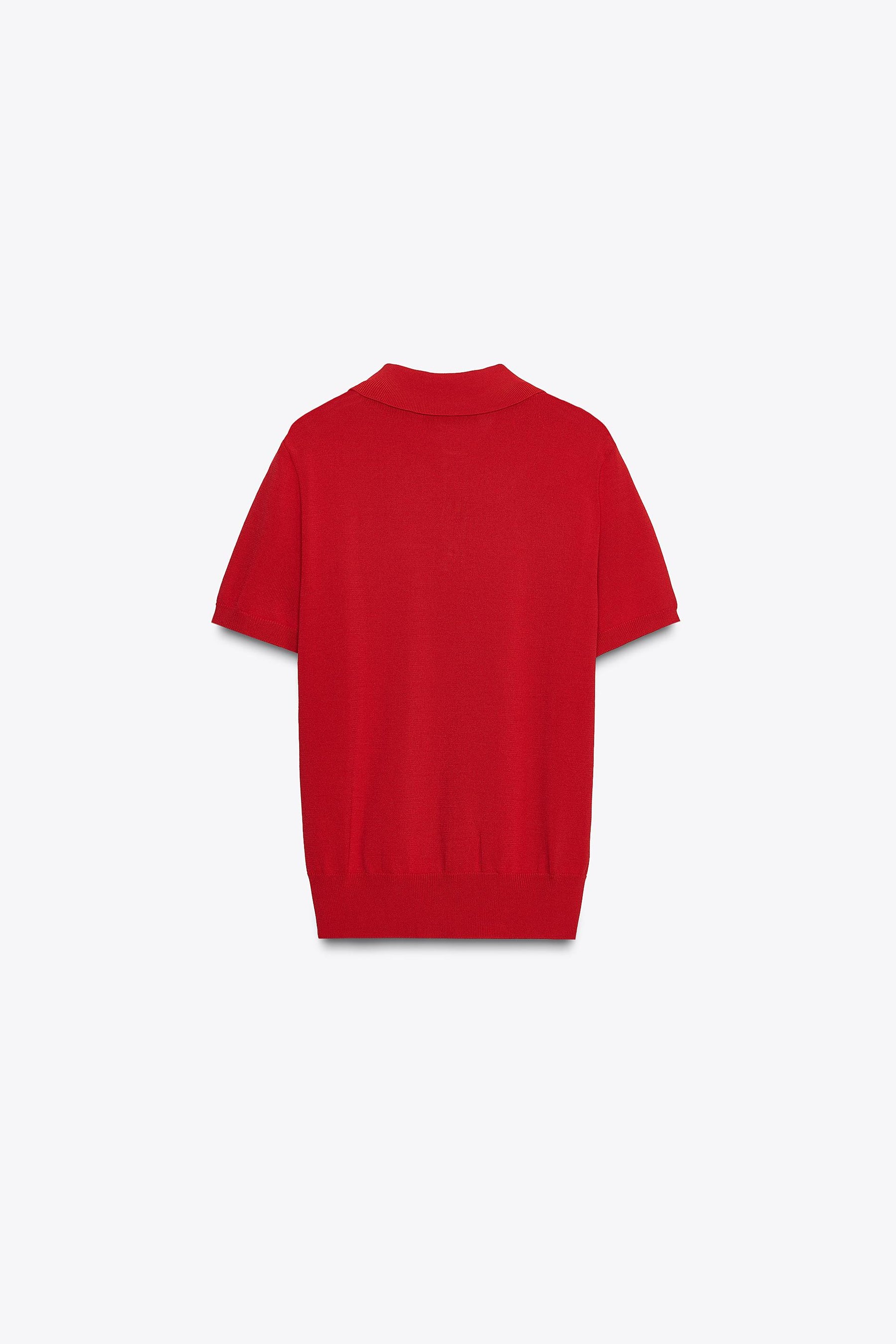 SHORT SLEEVE KNIT POLO SHIRT - Image 4