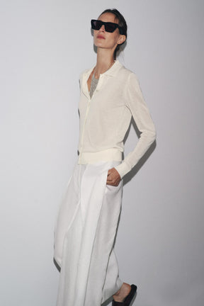 PLAIN KNIT POLO SHIRT - Image 4