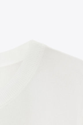 SHORT SLEEVE KNIT TOP - Image 6