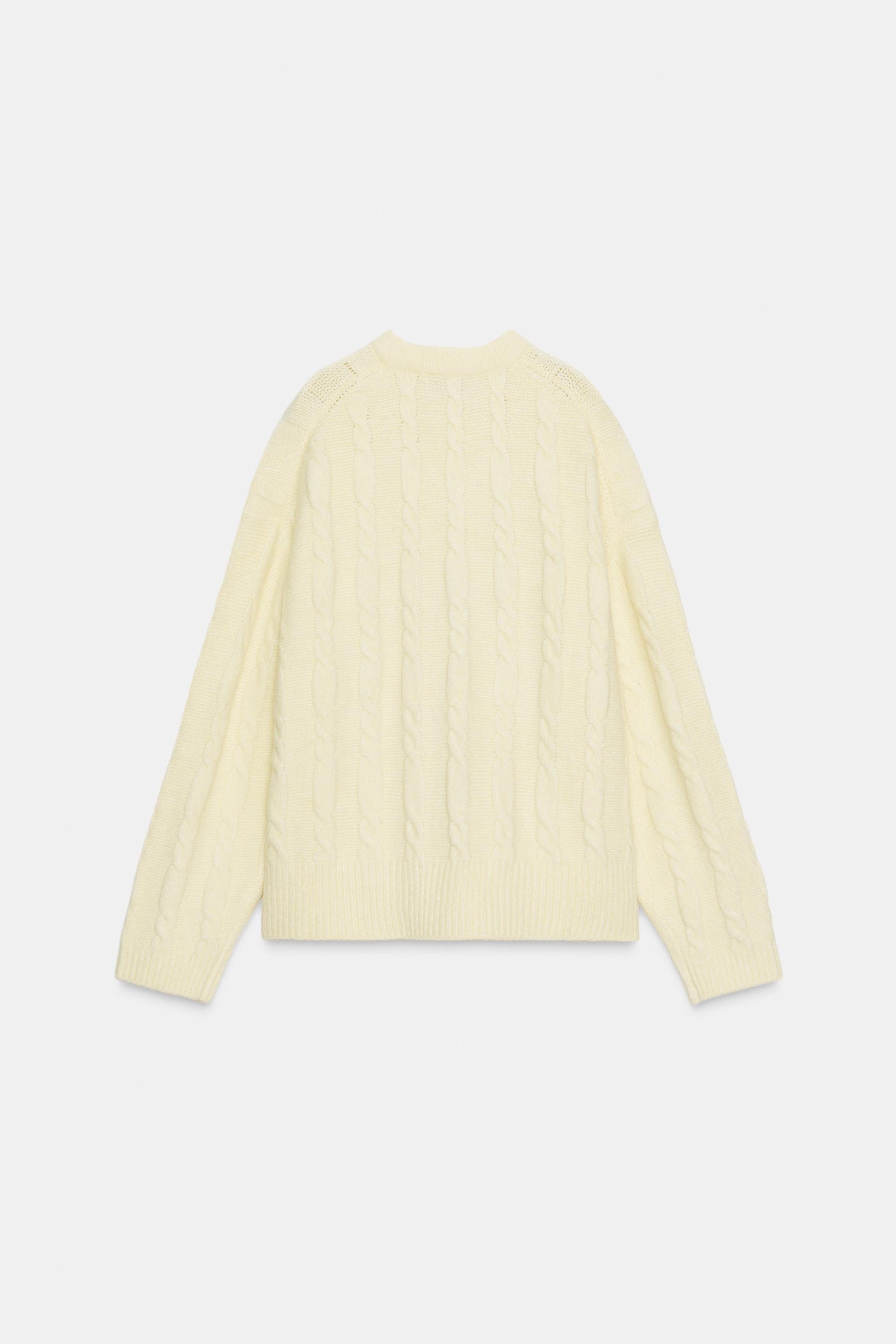 Zopfstrickpullover