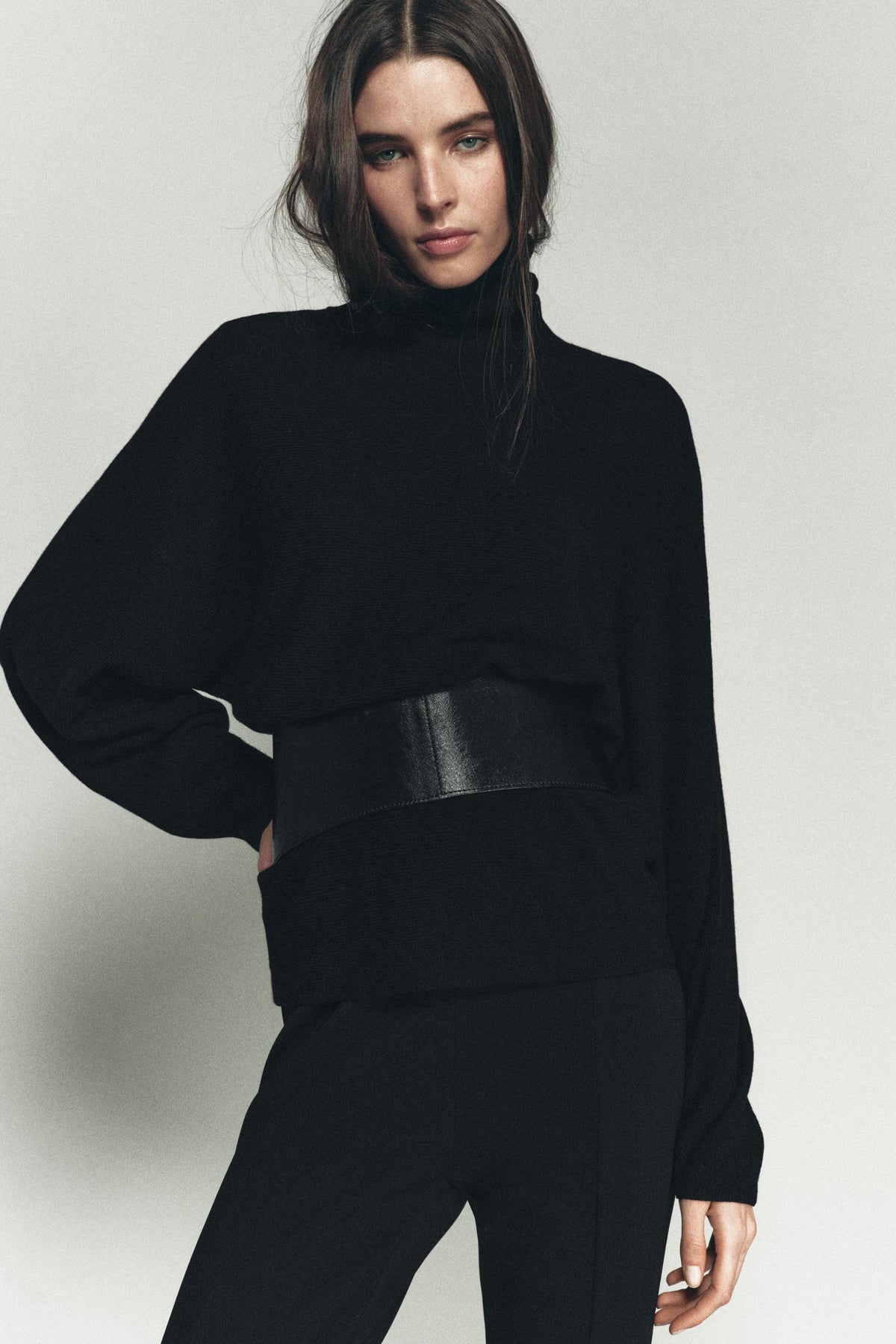 Strickpullover mit Fledermausärmeln