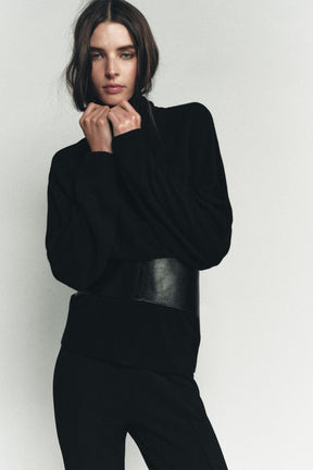 Strickpullover mit Fledermausärmeln