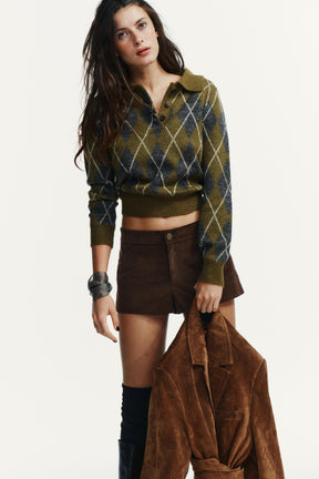 Diamantstrickpullover