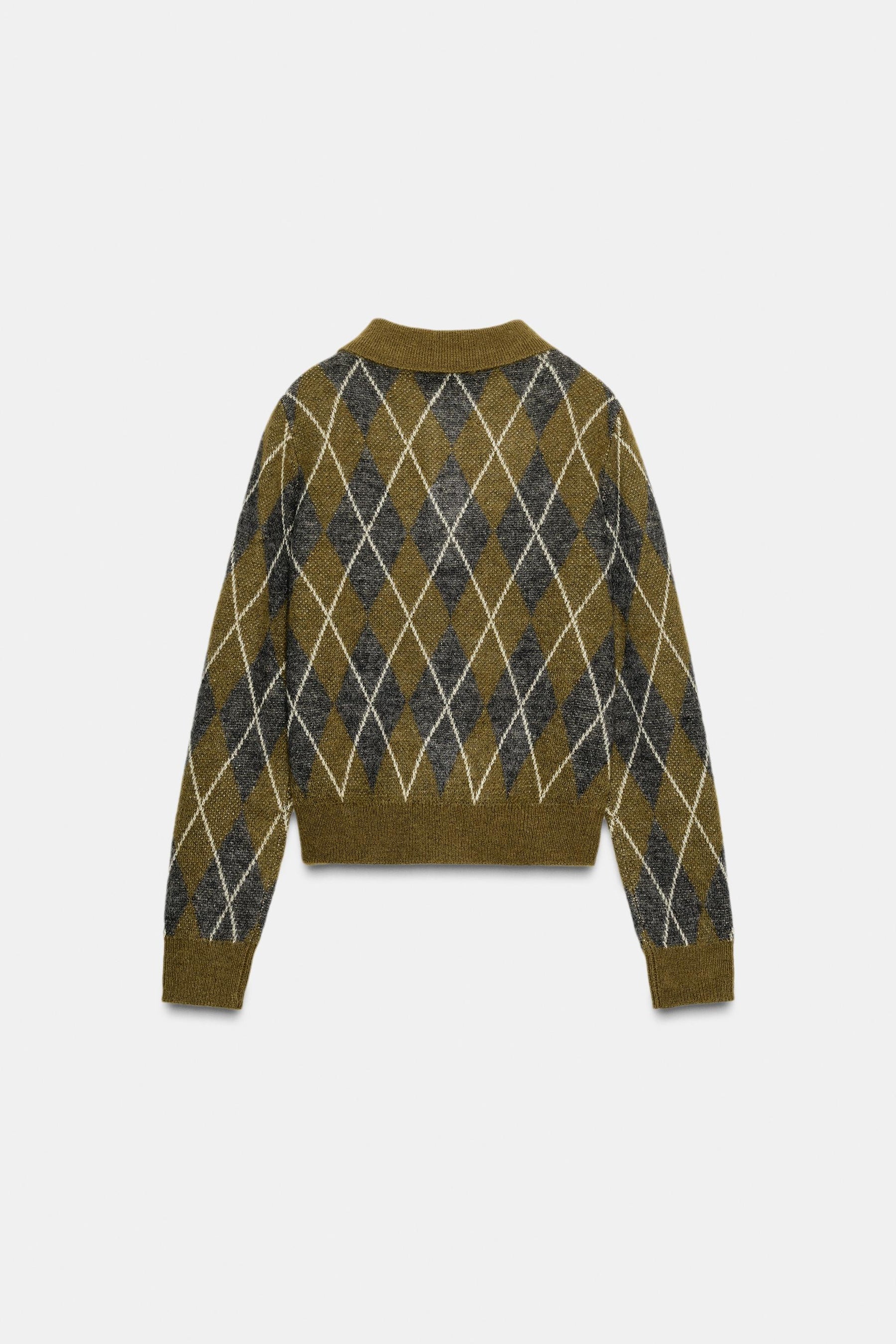 Diamantstrickpullover