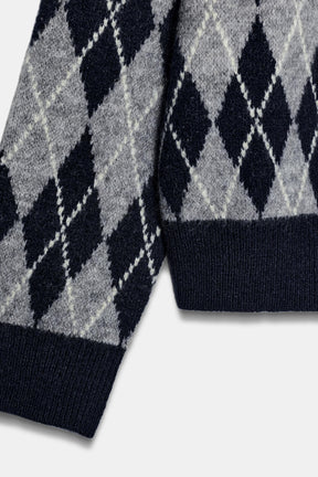 Diamantstrickpullover