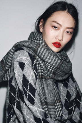 DIAMOND KNIT JUMPER - Image 1