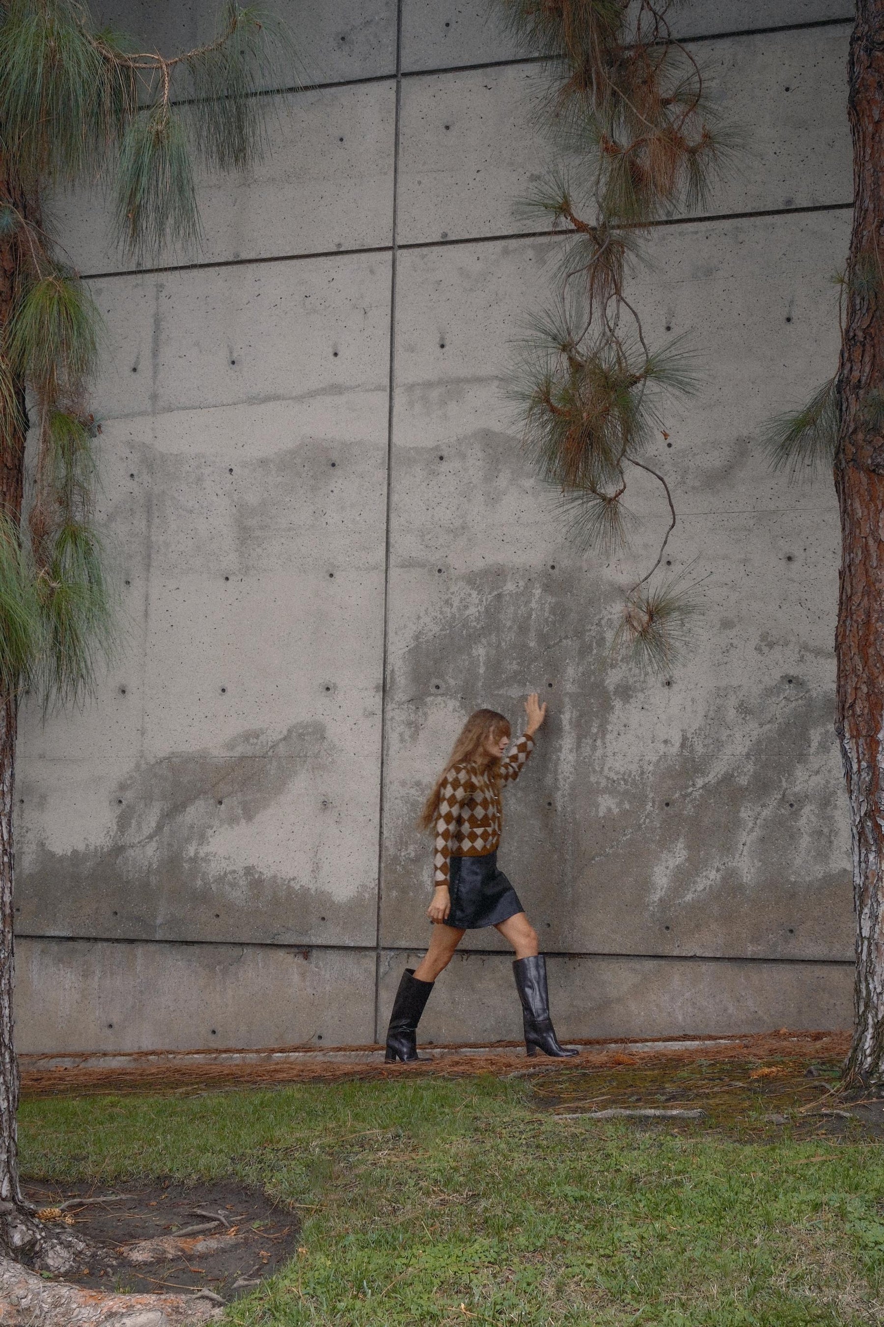 JACQUARD ARGYLE KNIT CARDIGAN - Image 1