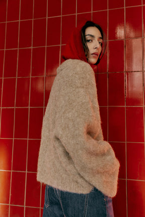 BRUSHED EFFECT KNIT JUMPER - Image 6