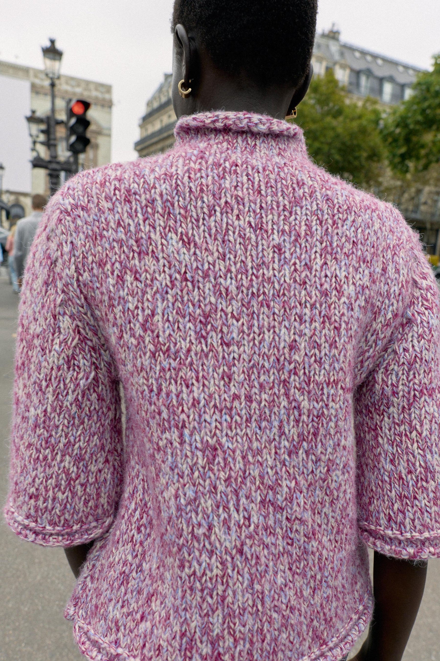 Mehrfarbiger Strickpullover