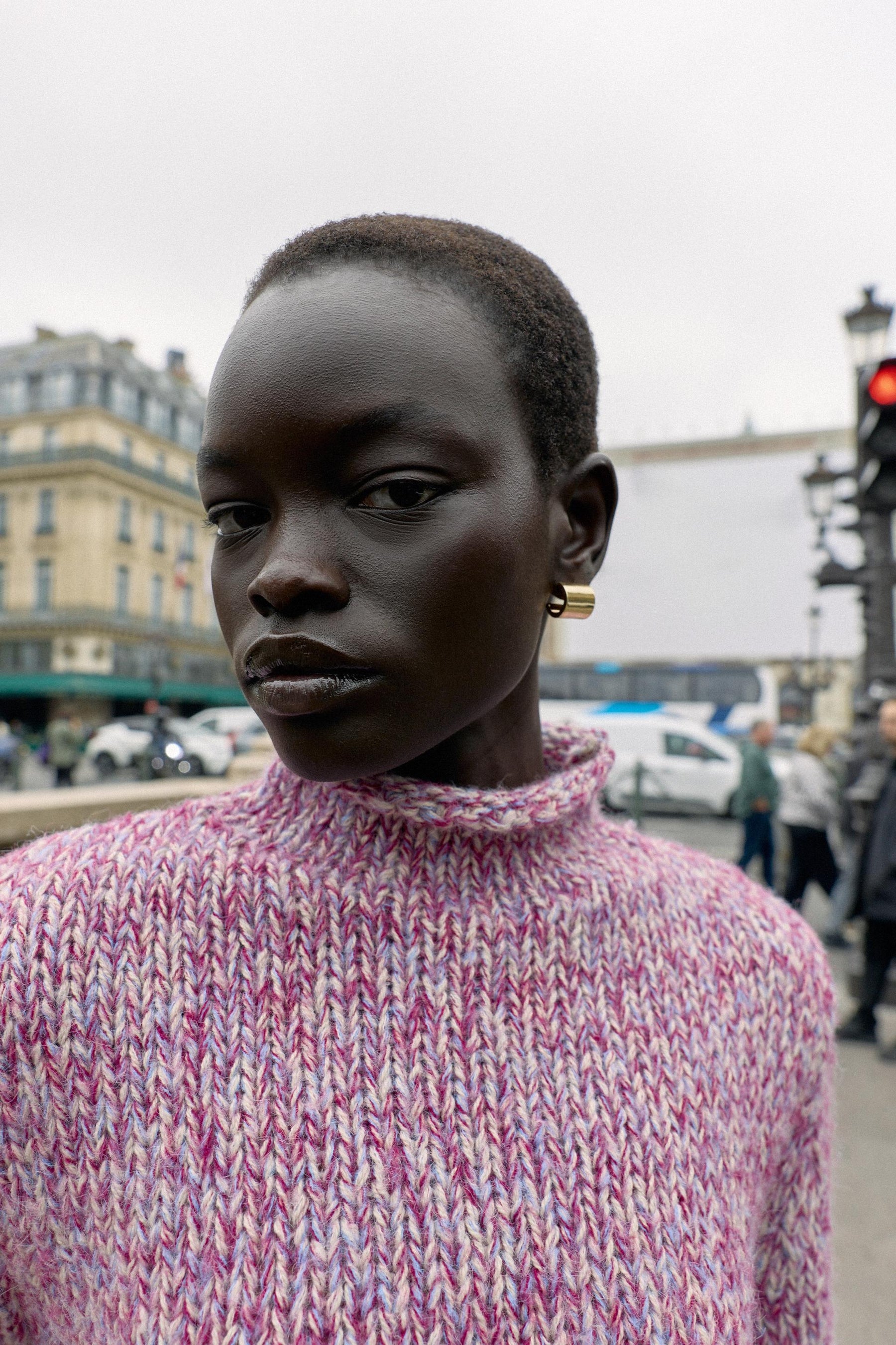 Mehrfarbiger Strickpullover