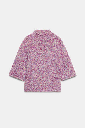 Mehrfarbiger Strickpullover