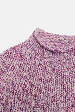Mehrfarbiger Strickpullover