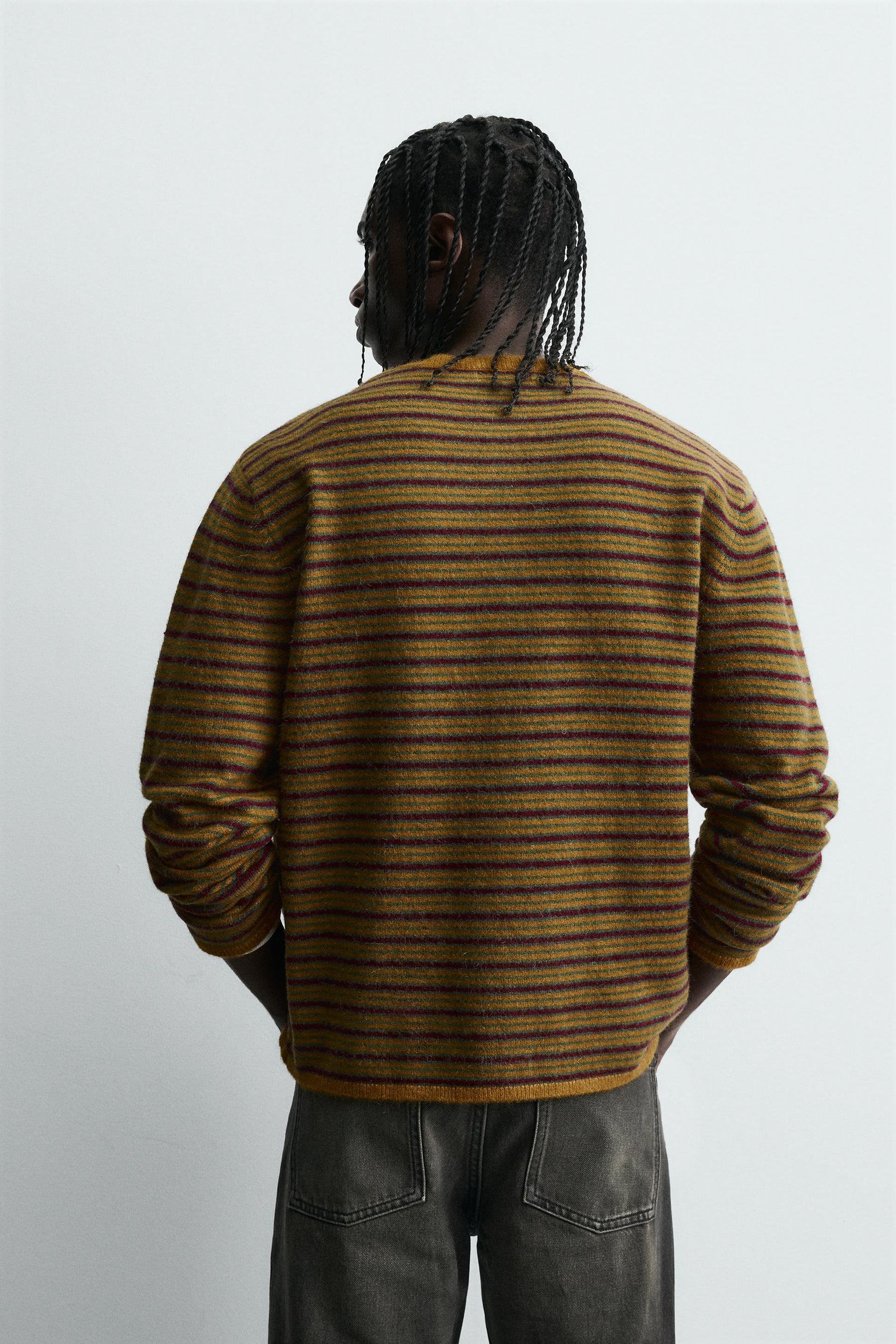 STRIPED JACQUARD CARDIGAN - Image 3